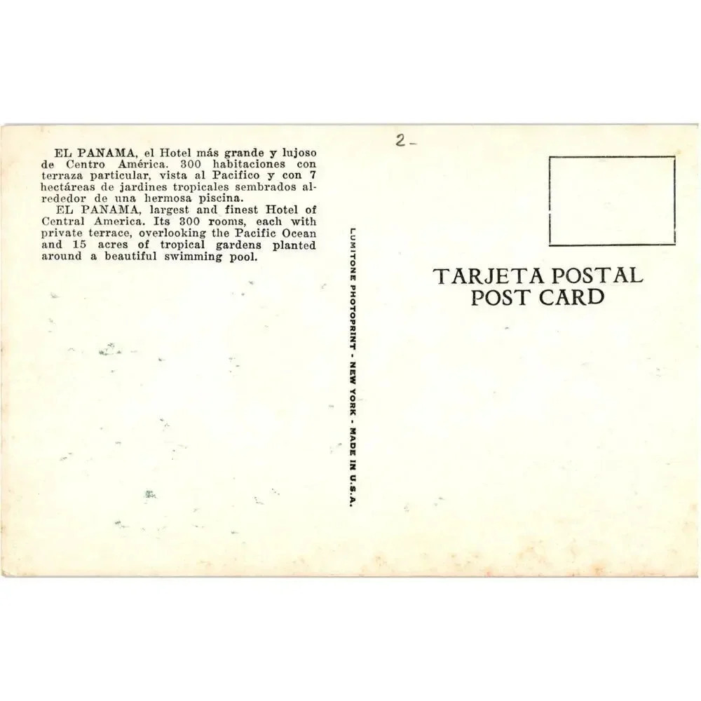 Panama City A Kirkeby Hotel Postcard - Picture 2 of 2